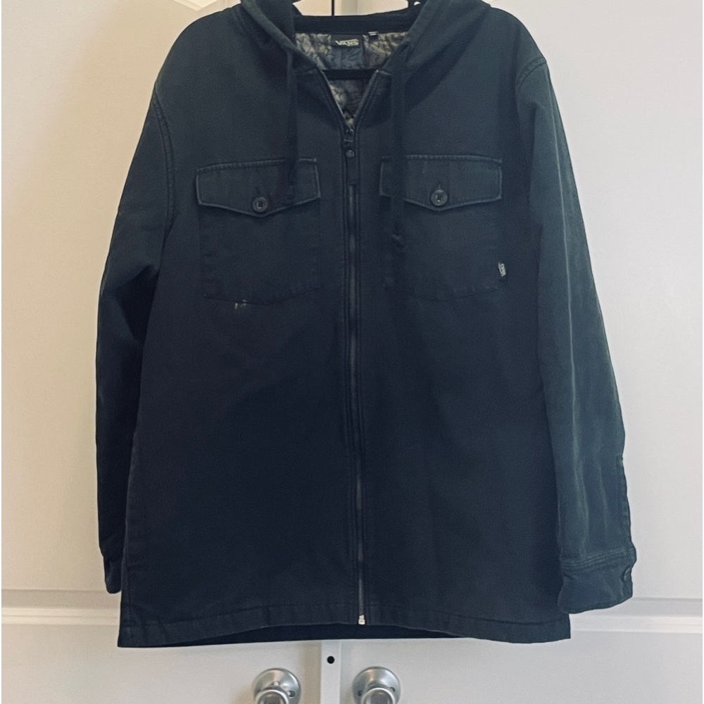 Vans Hooded Jacket - Mens Size XL - Blue